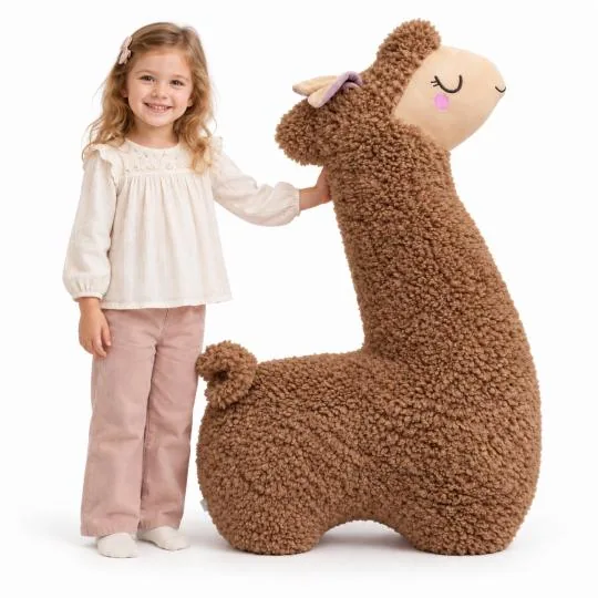 Brązowa alpaka 100 cm
