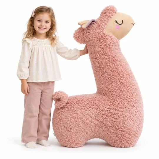 Różowa alpaka 100 cm