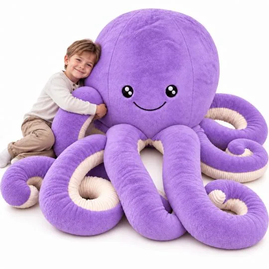 Fioletowa ośmiornica 180 cm